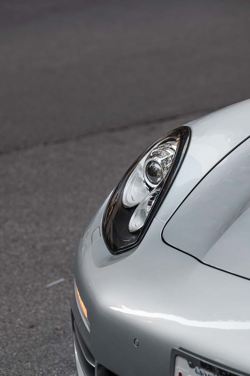 grey grayscale photo of car headlight chicago